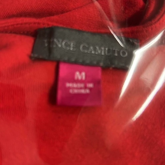 Vince Camuto red blouse/ tunic size M‎ - Picture 3 of 8